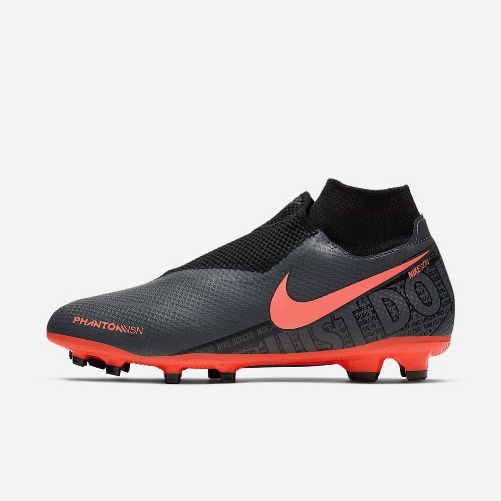 Crampon De Foot Nike Phantom Vision Pro Dynamic Fit FG Grise 8572-913 Dark Grey/Black/Bright Mango Femme | FLM-02662797